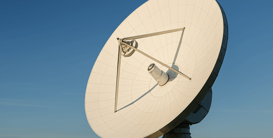 Create a high-resolution image of a Satellite_VSAT Earth station