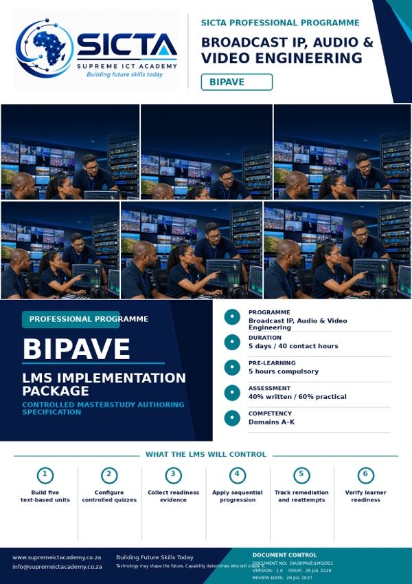 IP & Networking for Broadcast Engineers